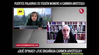 Duro debate entre Fisgón a Carmen Aristegui quotTú sola te metiste el piequot [upl. by Reinwald]