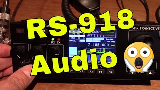 Recent RS918ssb HF SDR Transceiver direct audio [upl. by Shaefer922]