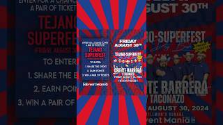 San Antonio TX WIN a PAIR OF TICKETS for the TEJANO SUPERFEST Friday August 30th [upl. by Anahgem]