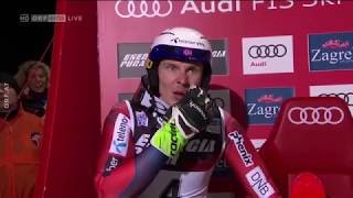 Henrik Kristoffersen EXTREM WÜTEND  Zagreb 04012018 [upl. by Seed]