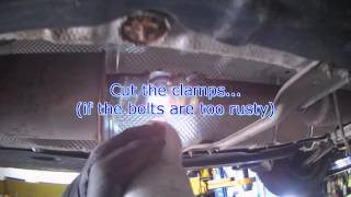 VW A5 25L BGP Catalytic Converter removal [upl. by Caty]