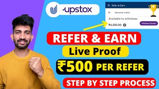 How to Refer and Earn in Upstox  ₹500 per Refer in Upstox [upl. by Raney]