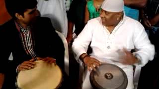 Dhyan and Shri Sivamani djembe  darbuka Jam meinlpercussion djembe darbuka drumssivamani [upl. by Oza]