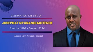 Celebrating the Life of Josephat Nyarangi Motende  Funeral Service [upl. by Marley]