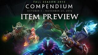 Dota 2  Fall Season 2015 Compendium Items [upl. by Eleonora]