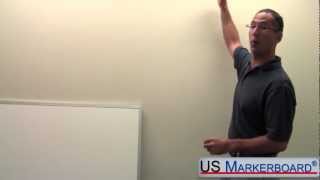 How to Install a Whiteboard  US Markerboard [upl. by Steady]