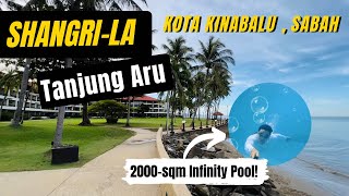 SHANGRILA TANJUNG ARU KOTA KINABALU SABAH  Full Hotel Tour  Fantastic 5Star Family Resort✨🏖 [upl. by Nitz]