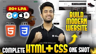 HTML amp CSS Full Course Beginners to Pro 2024  3 Mini Projects Included 🔥 Web Development Course [upl. by Brianna593]