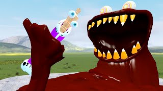 CHOCOLATE MONSTER ATE KINGER FROM THE AMAZING DIGITAL CIRCUS In Garrys Mod [upl. by Oribel]