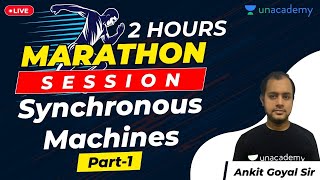 Synchronous Machines Part 1  Marathon Session  Ankit Goyal  LIVE 6 PM  8 PM [upl. by Meeharbi603]