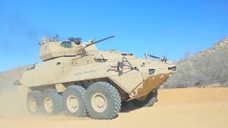 Orbital ATK  GDLS LAV Kongsberg MCT30 Turret 30mm40mm MK44 Autocannon Firing Tests 720p [upl. by Latouche]