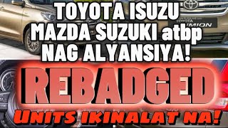 TOYOTA MAZDA ISUZU HONDA SUZUKI VOLKSWAGEN atbp REBADGED UNITS DUMAMI NA [upl. by Raul437]