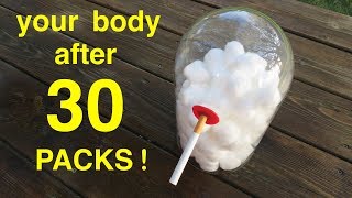 How Smoking 30 PACKS of Cigarettes Wrecks Your Lungs ● You Must See This [upl. by Natek213]