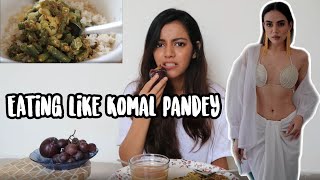 I Ate like Komal Pandey for a day  Komal Pandeys What I Eat In a Day  Harshala Patil [upl. by Rosemonde315]