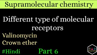 supramolecular chemistry type of molecular receptors PART 6 [upl. by Anneehs]