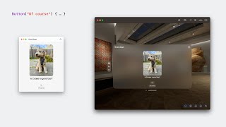 WWDC23 Meet SwiftUI for spatial computing  Apple [upl. by Nysila]