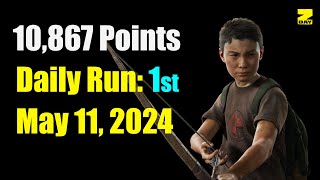 No Return Grounded  Daily Run 1st Place as Lev  The Last of Us Part II Remastered [upl. by Rihat]