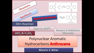 Anthracene Structure Numbering amp Synthesis [upl. by Lilla307]