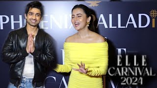 Abhishek Kumar amp Tejasswi Prakashs Stylish Looks at Elle Carnival 2024 [upl. by Agatha]