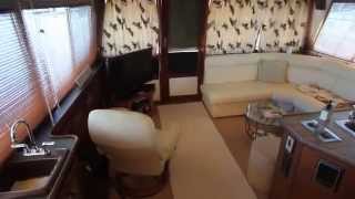 VIDEO Walk Thru 1986 BAYLINER 4550 For Sale in Florida [upl. by Medlin]