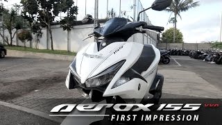 Yamaha AEROX 155 VVA S Version First Impression  Indonesia English Subtitled  OtoRider [upl. by Ecinwahs661]