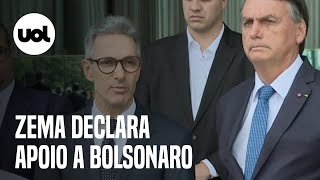 Zema declara apoio a Bolsonaro no segundo turno Colocamos divergências de lado [upl. by Htiek]