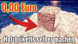 Brennholzhändler HASSEN diesen Trick 🤑 Eine einfache DIY Brikettpresse selber bauen [upl. by Melva]