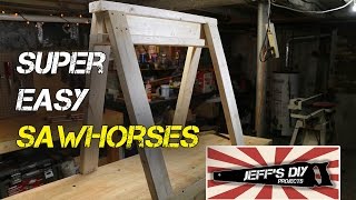 How to build easy amp stackable sawhorses [upl. by Ydnic]