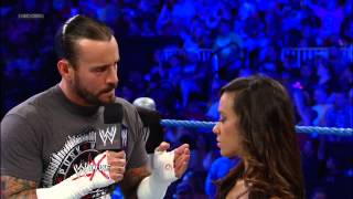 2nd part of AJ Lee interview feat Daniel Bryan amp CM Punk [upl. by Cyrillus]