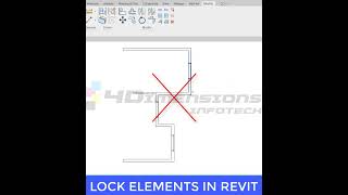 How to Lock Elements in Revit  Revit Tutorial shorts revit [upl. by Amilah]