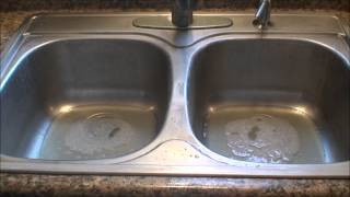 Easy way to clean a stainless steel sink [upl. by Stephania]