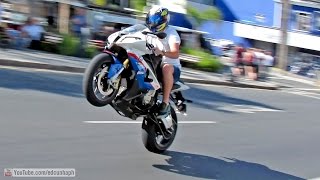 Best of Bikers 2014  Superbikes Burnouts Wheelies Revvs and loud exhaust sounds [upl. by Jeffrey]