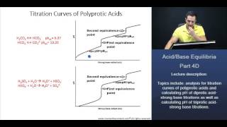 OAT Titration Curve of Polyprotic Acids pH  pKa1 pH  pKa2 and Equivalence Points [upl. by Roseann]