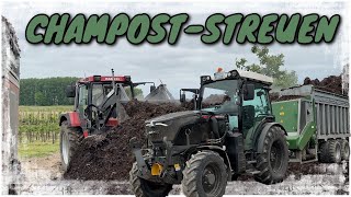 Obsthof Raddatz  Wir streuen Champost in der Junganlage  FENDT VARIO 211P  GEERTECHMACHINES [upl. by Laenahtan114]