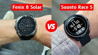 Garmin Fenix 8 Solar VS Suunto Race S [upl. by Enal855]