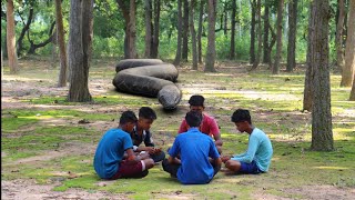 Anaconda Snake Attack On Village Boy In Forest  Card Playing Time [upl. by Buonomo]