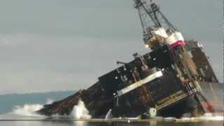 Vancouver Island Log Dump Ladysmith Canada [upl. by Anema]