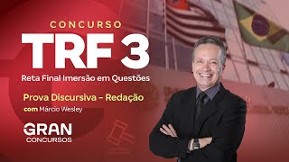 Concurso TRF 3  Reta Final Imersão em Questões de Prova Discursiva  Redação [upl. by Ennove12]