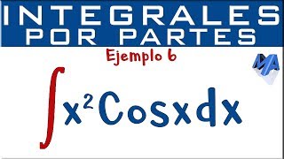 Integración por partes  Ejemplo 6  Coseno [upl. by Helaina]