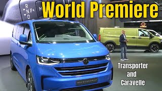 New VW Transporter and Caravelle World Premiere at IAA Transportation Volkswagen [upl. by Fagin754]