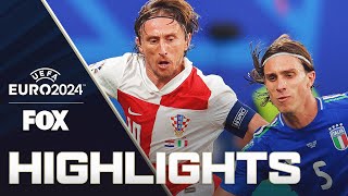 Croatia vs Italy Highlights  UEFA Euro 2024 [upl. by Ennoryt227]