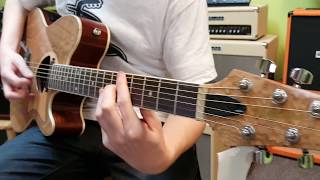 Ibanez TCM50NT Talman Figured Ash Top AcousticElectric demo at Basone Guitar Shop [upl. by Airtemak644]