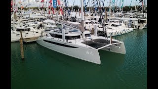 2018 HH 55 Carbon Catamaran Walkthrough 4K [upl. by Reinaldos681]