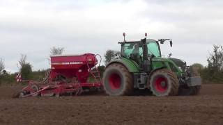 Ploughing amp Sowing with Fendt amp Claas Tractors [upl. by Nocaed]