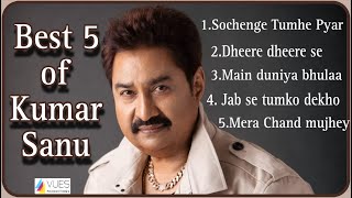 Kumar Sanu 90s Superhit Songs Top 5 [upl. by Stryker]