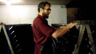 Chateau Frank winemaker Eric Bauman talks about the riddling process [upl. by Latsyek]