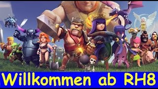 97 Cloud Mini ab Rathaus 8 mit super Clanwarfights jeder Truppenart  COC  Deutsch German [upl. by Aras754]