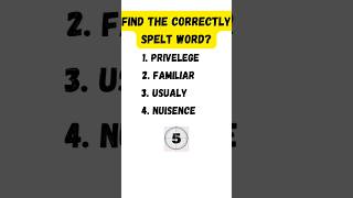 Find the correct spelling  English spelling test  englishspellings englishgrammar [upl. by Manda72]