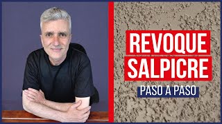 👌👌Revoque SALPICADO o SALPICRE  Opción 👍👍 Económica para ACABADOS RÚSTICOS [upl. by Rianna]