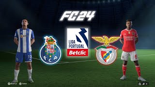 FC 24  A MINHA PRIMEIRA GAMEPLAY  FC PORTO VS SL BENFICA NO ESTÃDIO DO DRAGÃƒO  PS54K [upl. by Letta]